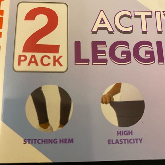 32 Degrees Youth 2-pack Active Leggings - Picture 3 of 6